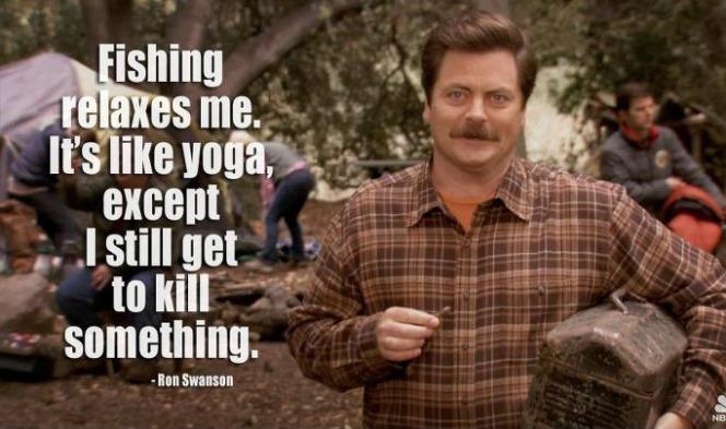 Ron Swanson e lo yoga