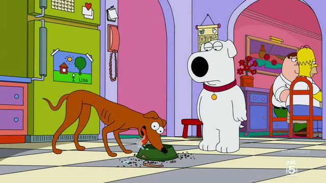 Simpons Family Guy - Brian e Piccolo aiutante