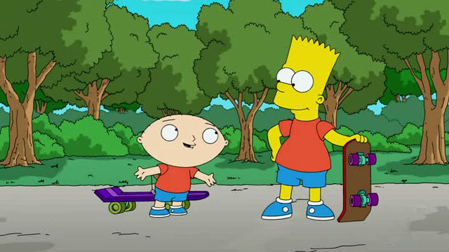 Simpons Family Guy - Stewie Bart