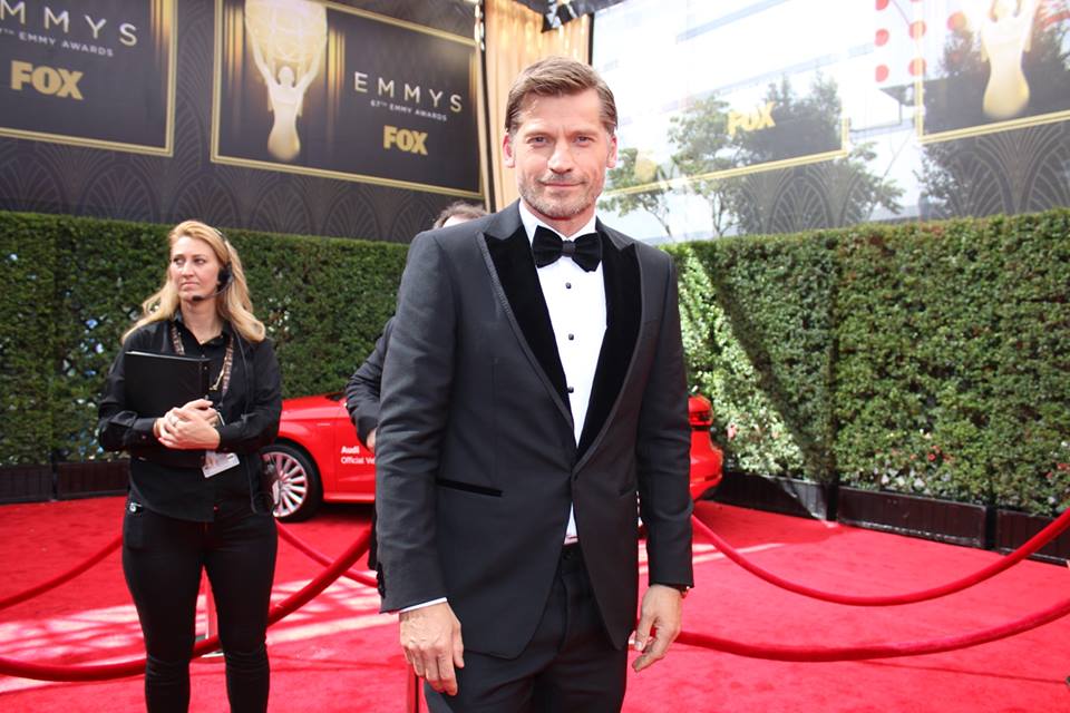 Nikolaj Coster-Waldau arrives at the 2015 #Emmys Game of Thrones