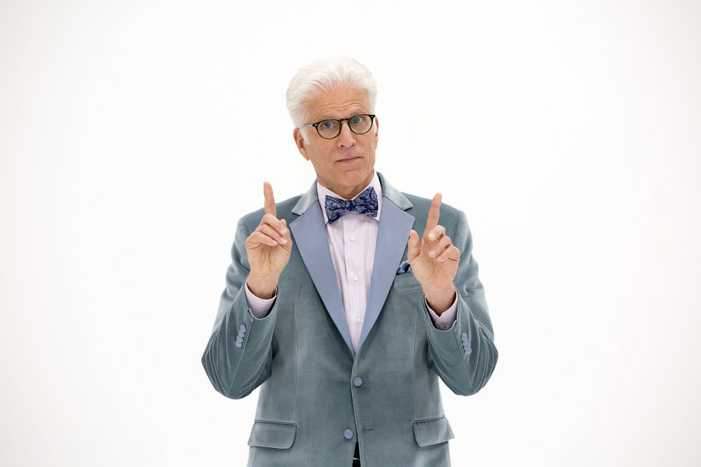THE GOOD PLACE -- "Everything Is Fine" Episode 101-- Pictured: Ted Danson as Michael -- (Photo by: Justin Lubin/NBC)