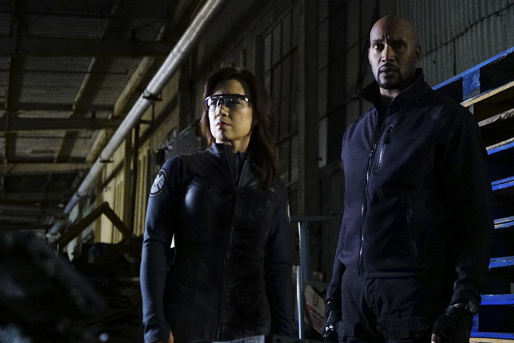 MARVEL'S AGENTS OF S.H.I.E.L.D. - "The Ghost" - In the season premiere episode, "The Ghost," Ghost Rider is coming, and S.H.I.E.L.D will never be the same. "Marvel's Agents of S.H.I.E.L.D." returns with a vengeance for the fourth exciting season in an all-new time period, TUESDAY, SEPTEMBER 20 (10:00-11:00 p.m. EDT), on the ABC Television Network. (ABC/Richard Cartwright) MING-NA WEN, HENRY SIMMONS