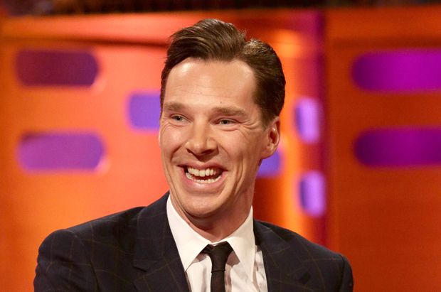 Guest Benedict Cumberbatch during filming of the Graham Norton Show at The London Studios, south London, to be aired on BBC One on Friday evening.