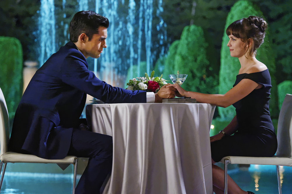 INCORPORATED -- "Pilot" Episode 101 -- Pictured: (l-r) Sean Teale as Ben Larson, Allison Miller as Laura Larson -- (Photo by: Ben Mark Holzberg/Syfy)