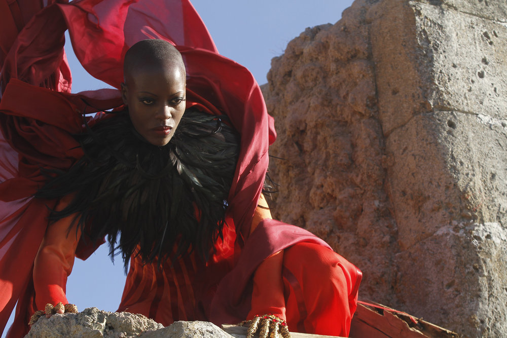 EMERALD CITY -- "The Beast Forever" Episode 101 -- Pictured: Florence Kasumba as Wicked Witch of the East -- (Photo by: Rico Torres/NBC)