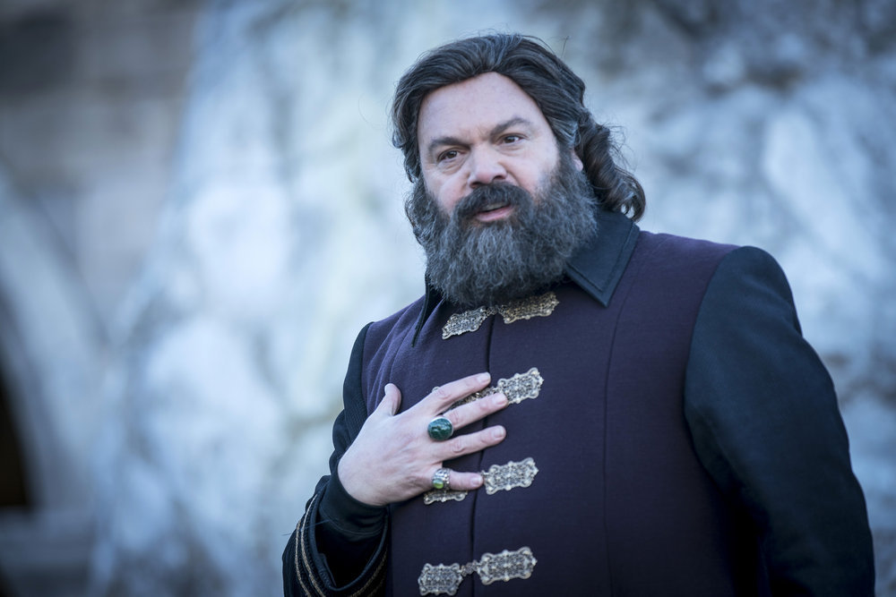 EMERALD CITY -- "The Beast Forever" Episode 101-- Pictured: Vincent D'onofrio as The Wizard -- (Photo by: David Lukacs/NBC)