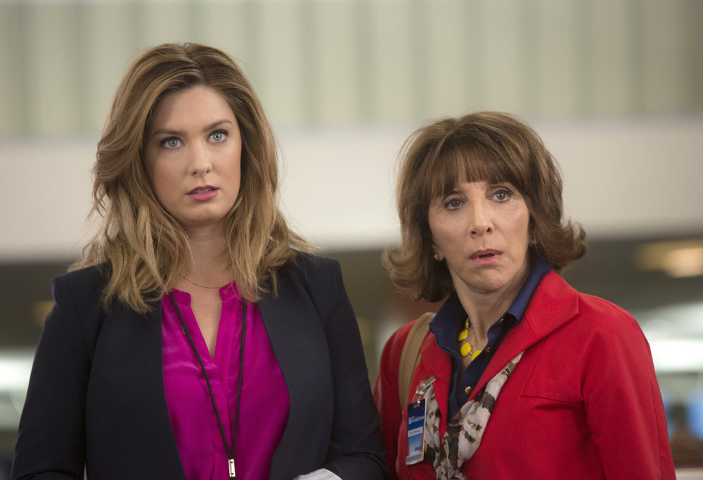 GREAT NEWS -- Pilot -- Pictured: (l-r) Briga Heelan as Katie, Andrea Martin as Carol -- (Photo by: Eric Liebowitz/NBC)