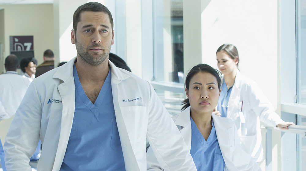 NEW AMSTERDAM -- "Pilot" Episode 101 -- Pictured: Ryan Eggold as Dr. Max Goodwin — (Photo by: Francisco Roman/NBC)